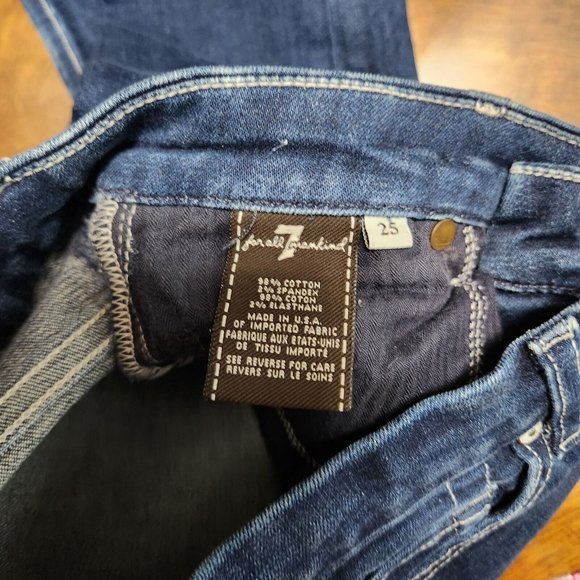 Seven 7 For All Mankind Jeans Womens 25 High Waist Gwenevere Skinny Made in USA - Picture 7 of 9